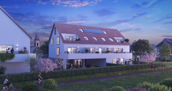 Achat / Vente programme immobilier neuf Niederhausbergen à 14 min de la place Kléber (67207) - Réf. 8648