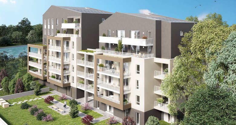 Achat / Vente programme immobilier neuf Bischheim à quelques pas du canal de la Marne au Rhin (67800) - Réf. 12325