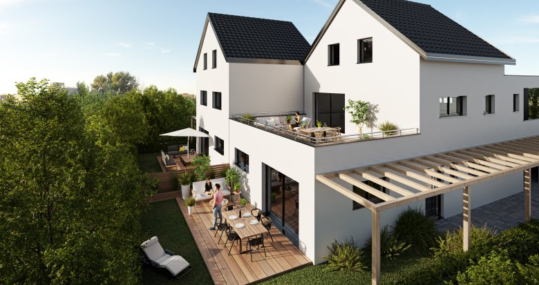 Achat / Vente programme immobilier neuf Dachstein cadre calme avec vue sur champ verdoyant (67120) - Réf. 8569