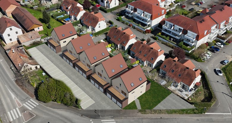 Achat / Vente programme immobilier neuf Ebersheim secteur résidentiel proche bus A (67600) - Réf. 13853