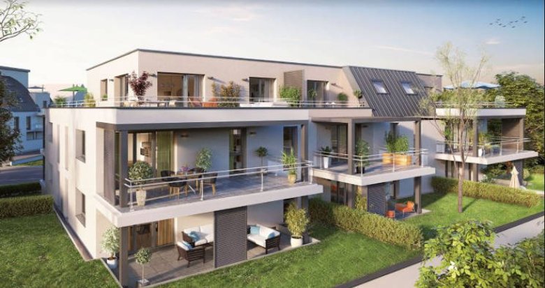 Achat / Vente programme immobilier neuf Strasbourg coeur quartier Robertsau (67000) - Réf. 12121