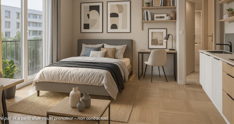 Achat / Vente programme immobilier neuf Strasbourg résidence étudiante à 6 min à pied du tram F (67000) - Réf. 13583
