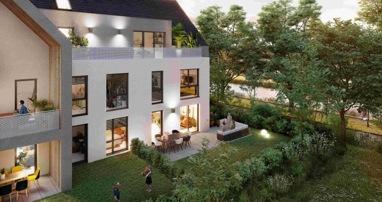 Achat / Vente programme immobilier neuf Vendenheim proche Shopping Promenade le long du canal (67550) - Réf. 12385