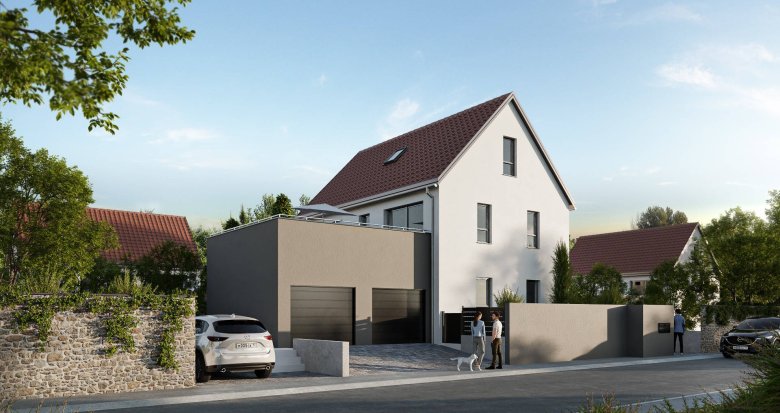 Achat / Vente programme immobilier neuf Dossenheim-Kochersberg village prisée proche Strasbourg (67117) - Réf. 8434