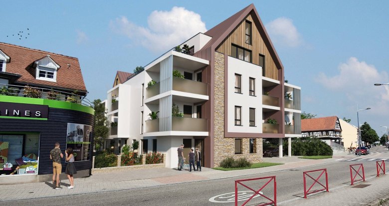 Achat / Vente programme immobilier neuf Eckbolsheim en plein hypercentre (67201) - Réf. 8335