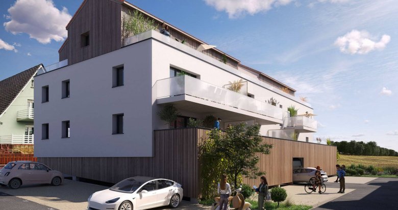 Achat / Vente programme immobilier neuf Mittelschaeffolsheim à 6 min en voiture de Brumath (67170) - Réf. 12513