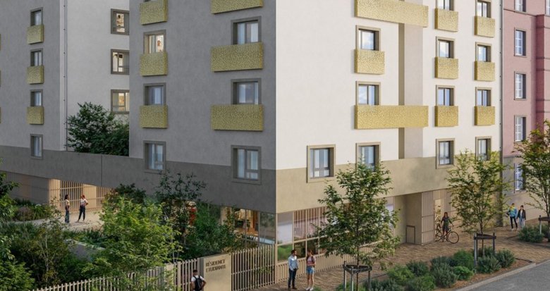 Achat / Vente programme immobilier neuf Strasbourg résidence étudiante à 6 min à pied du tram F (67000) - Réf. 13583